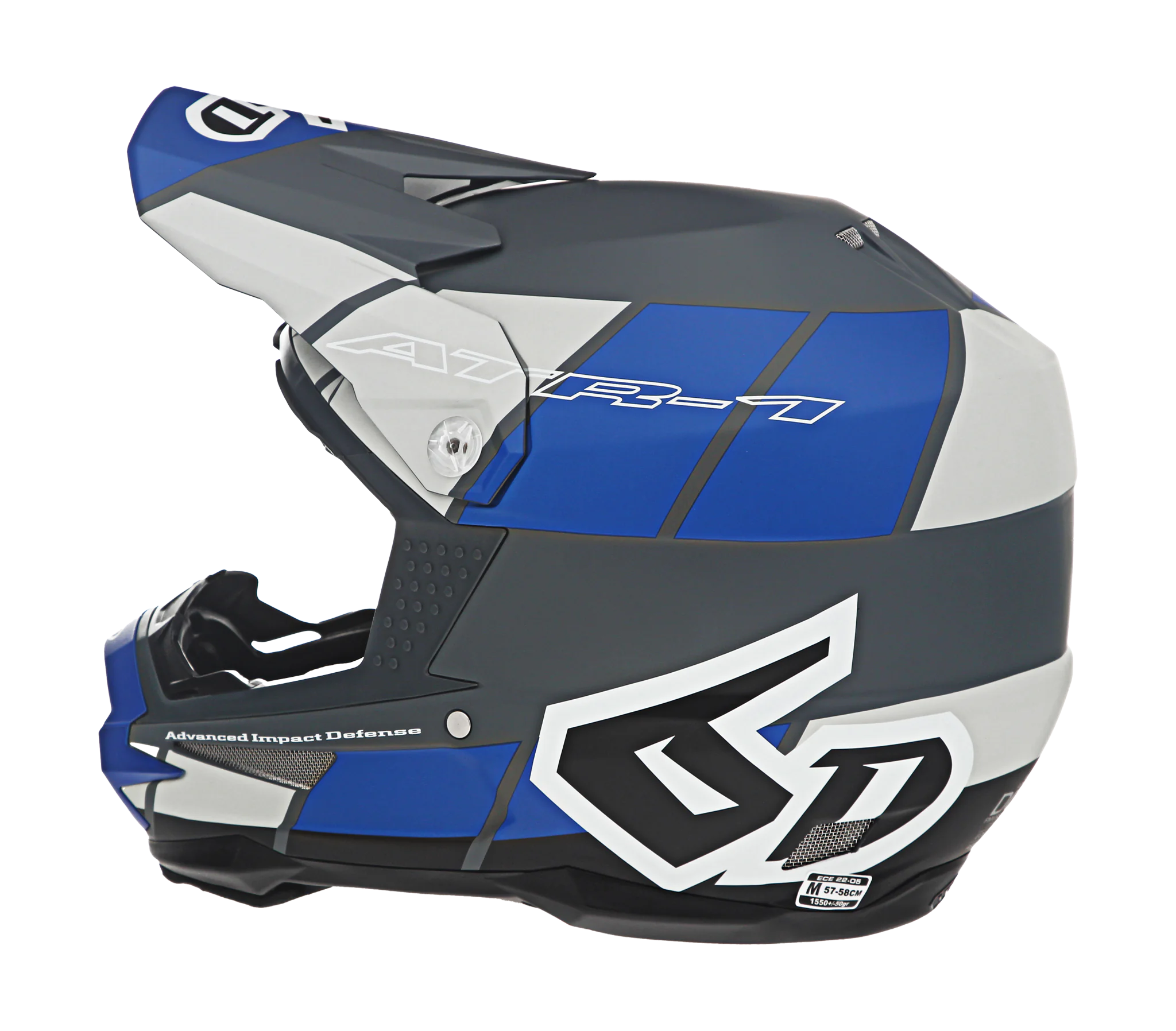 6D Crosshelm ATR-1 Shear - Blauw / Grijs / Zwart