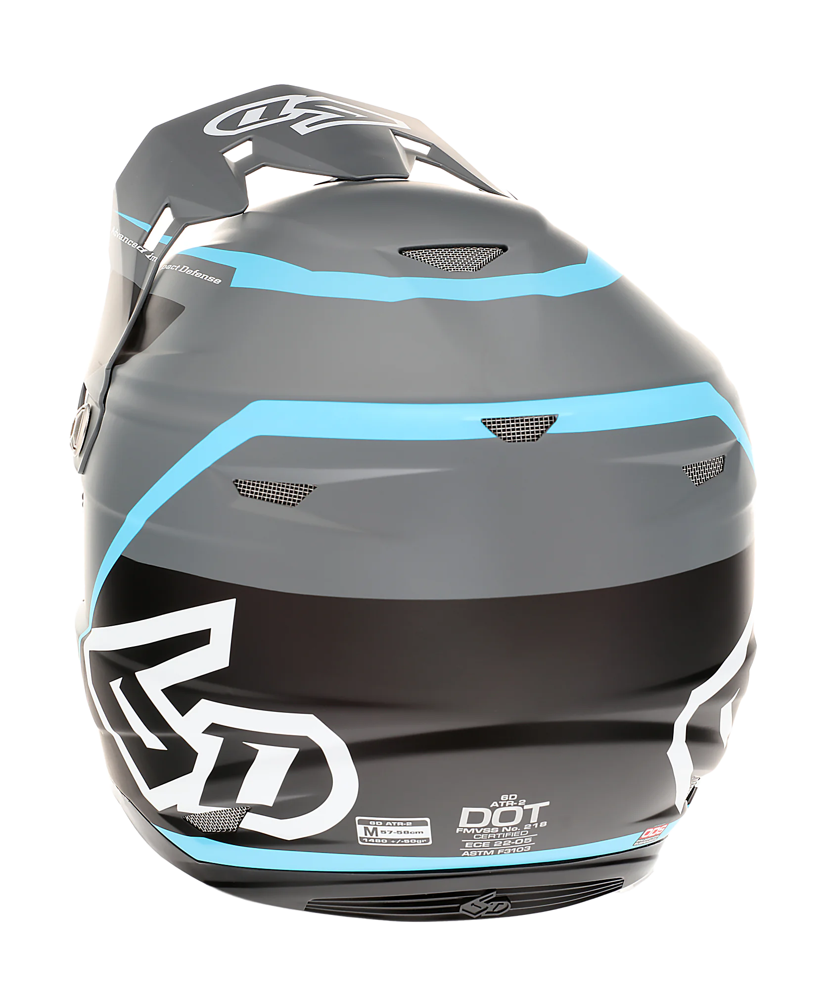 6D Crosshelm ATR-2 Alpha - Cyan