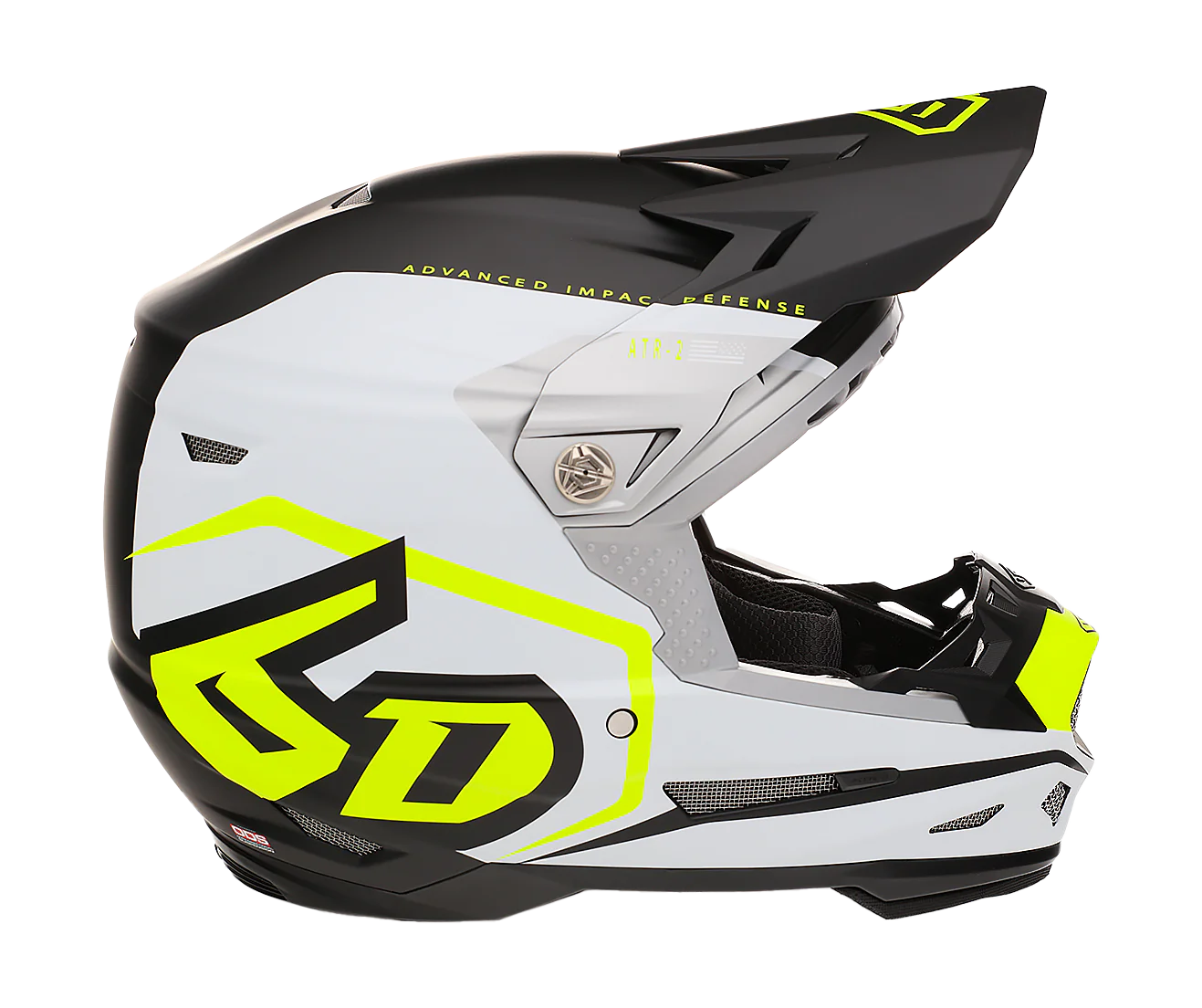 6D Crosshelm ATR-2 Delta - Neon Geel
