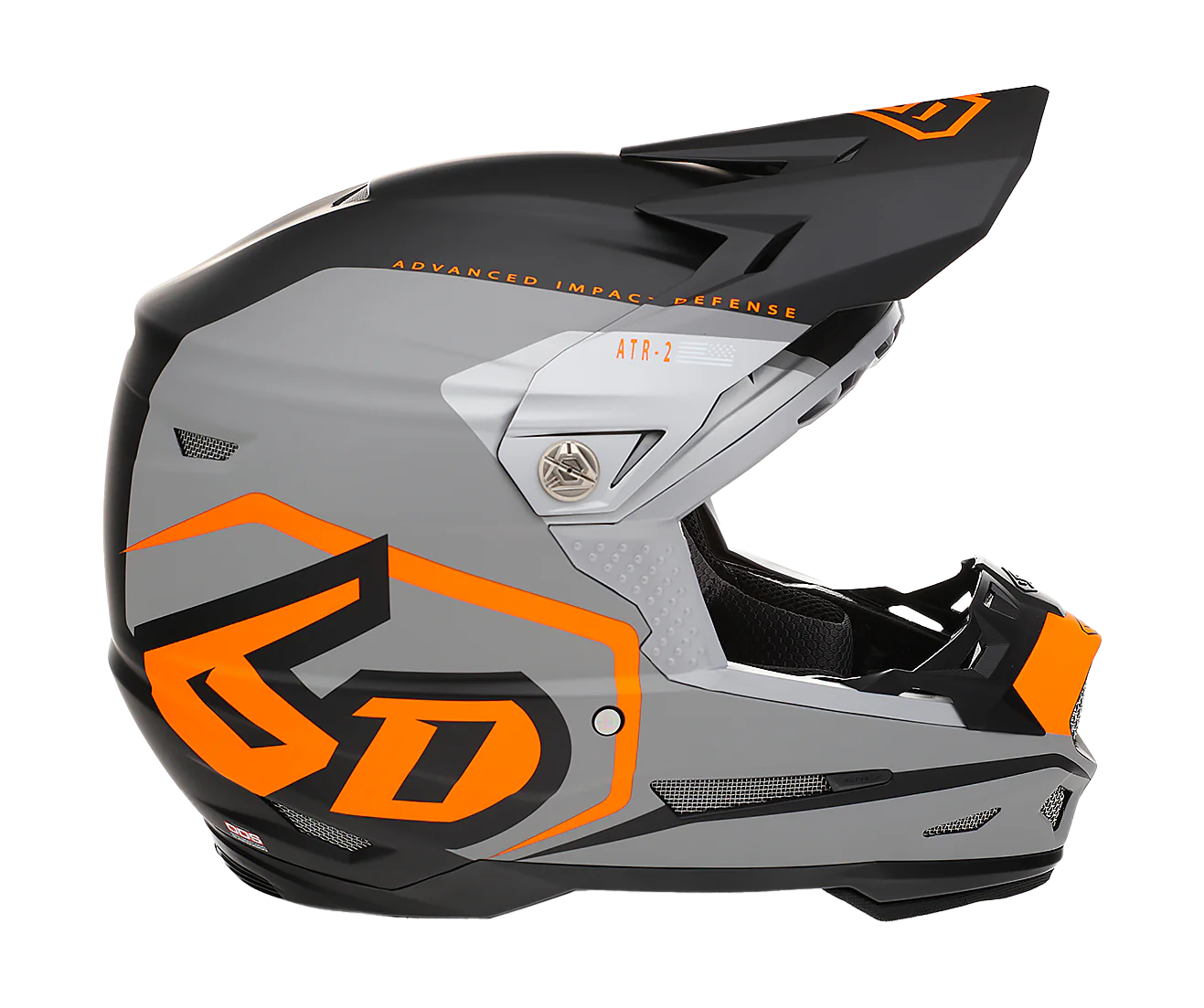 6D Crosshelm ATR-2 Delta - Neon Oranje