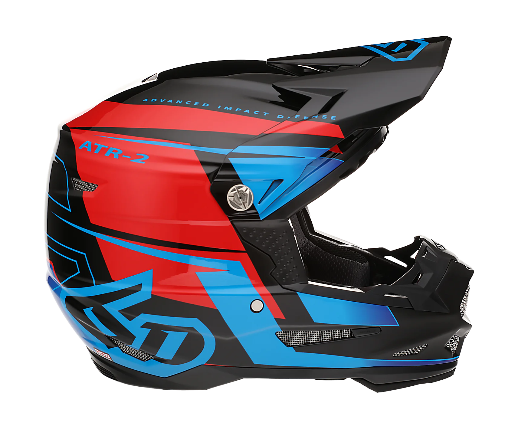 6D Crosshelm ATR-2 Mach - Rood / Zwart / Blauw