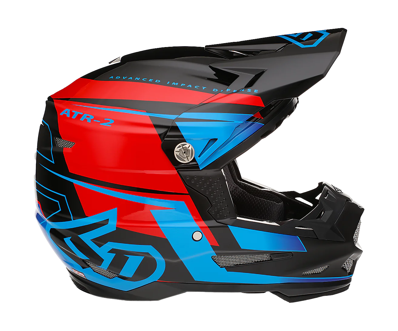 6D Crosshelm ATR-2 Mach - Rood / Zwart / Blauw