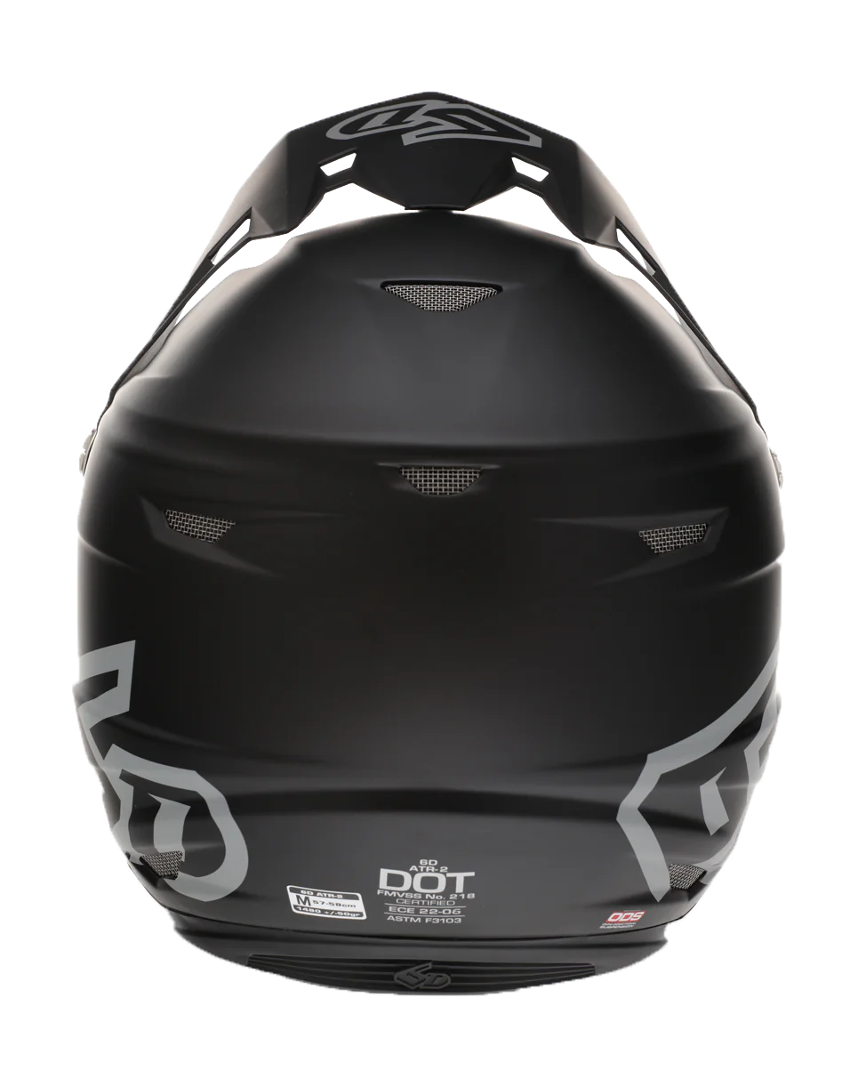 6D Crosshelm ATR-2 Solid - Mat Zwart
