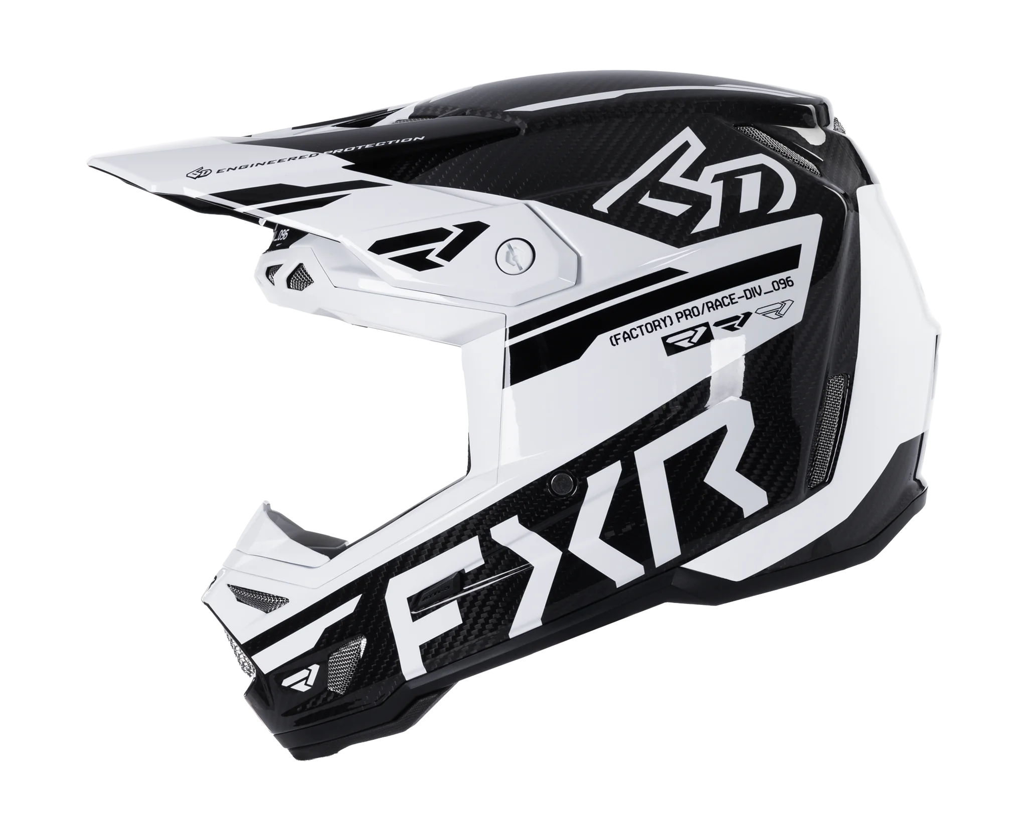 6D Crosshelm ATR-3 FIM FXR - Wit / Zwart