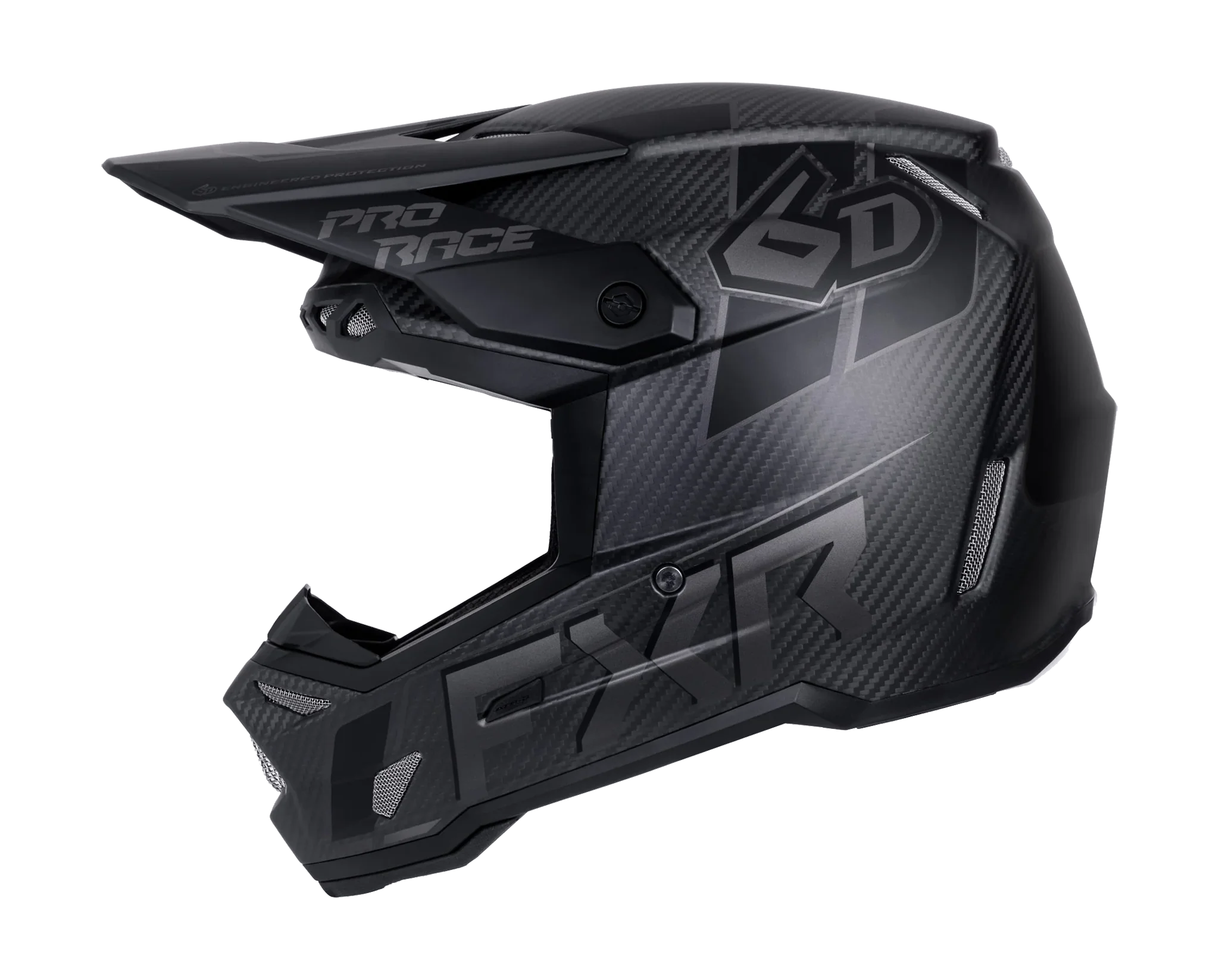 6D Crosshelm ATR-3 FIM FXR - Zwart