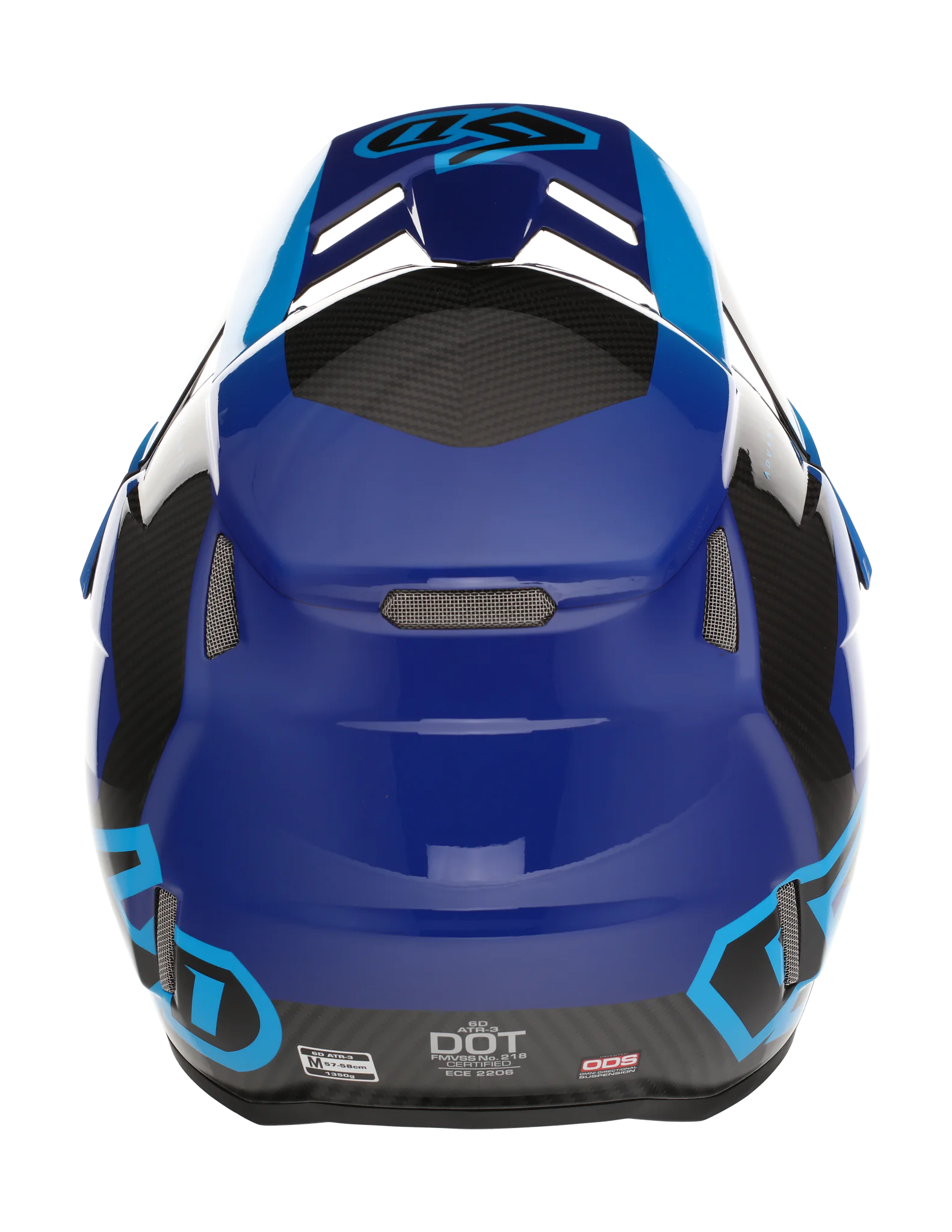 6D Crosshelm ATR-3 FIM Pure - Deep Blauw