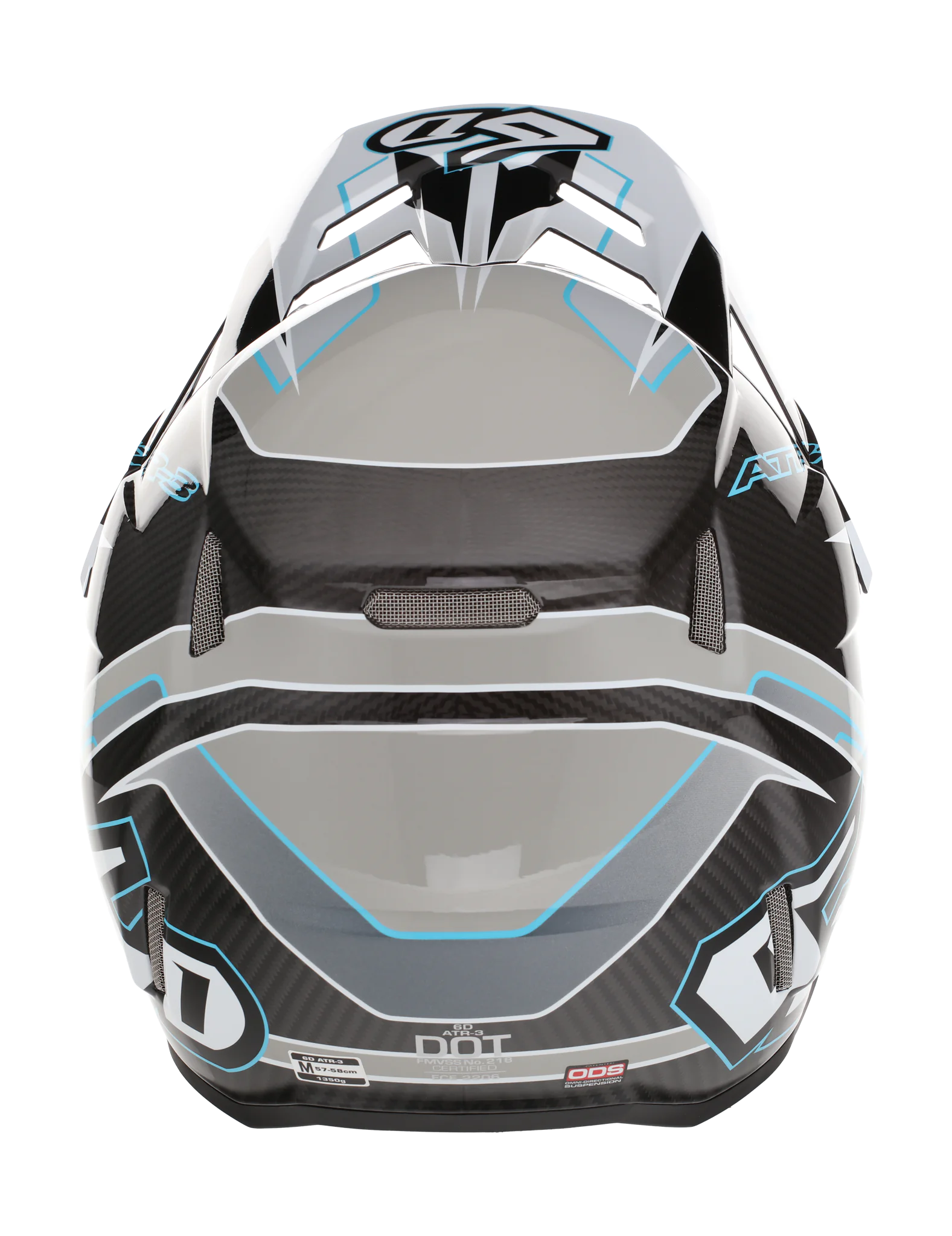 6D Crosshelm ATR-3 FIM Reflex - Wit