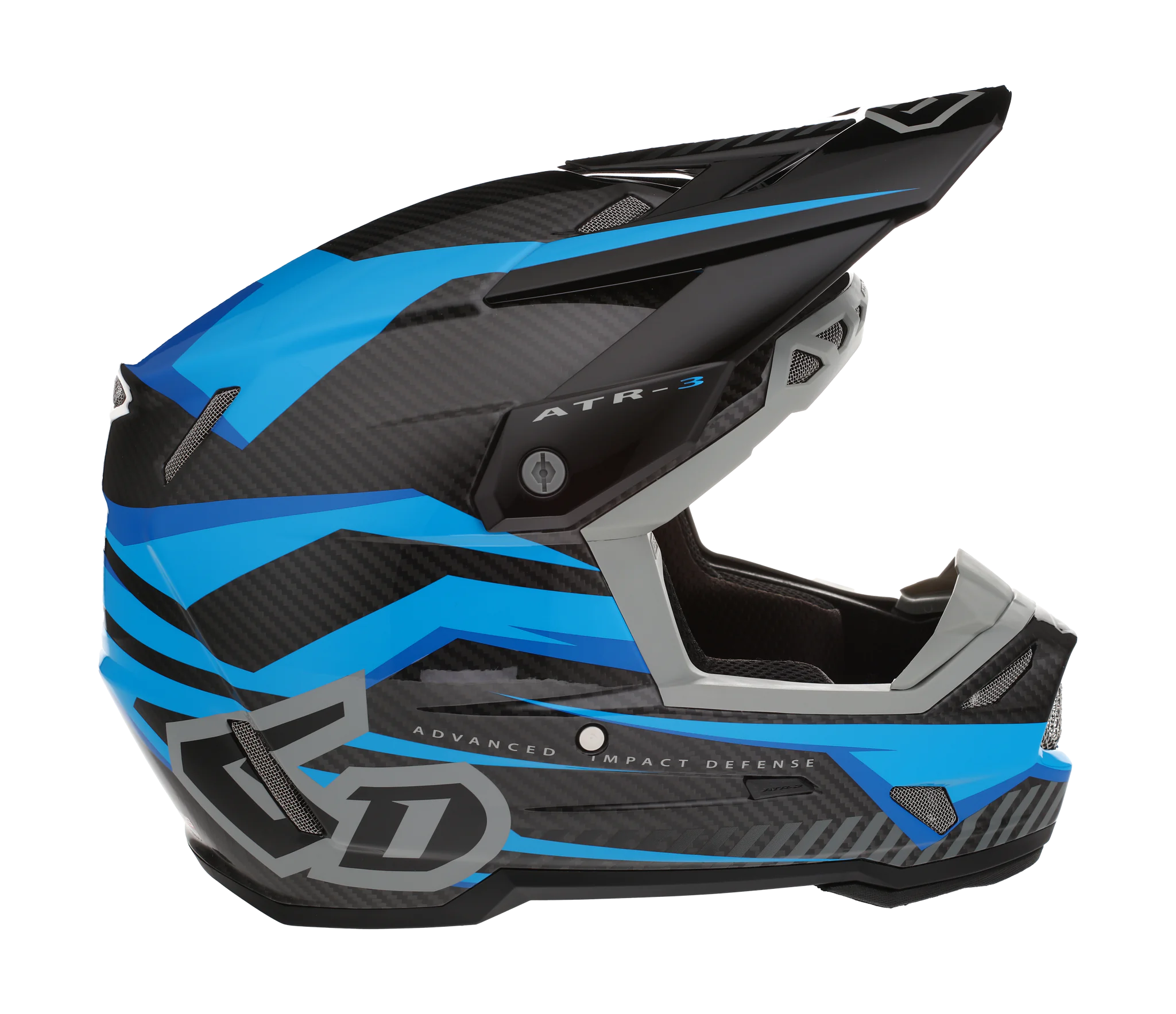 6D Crosshelm ATR-3 FIM Rival - Cyan