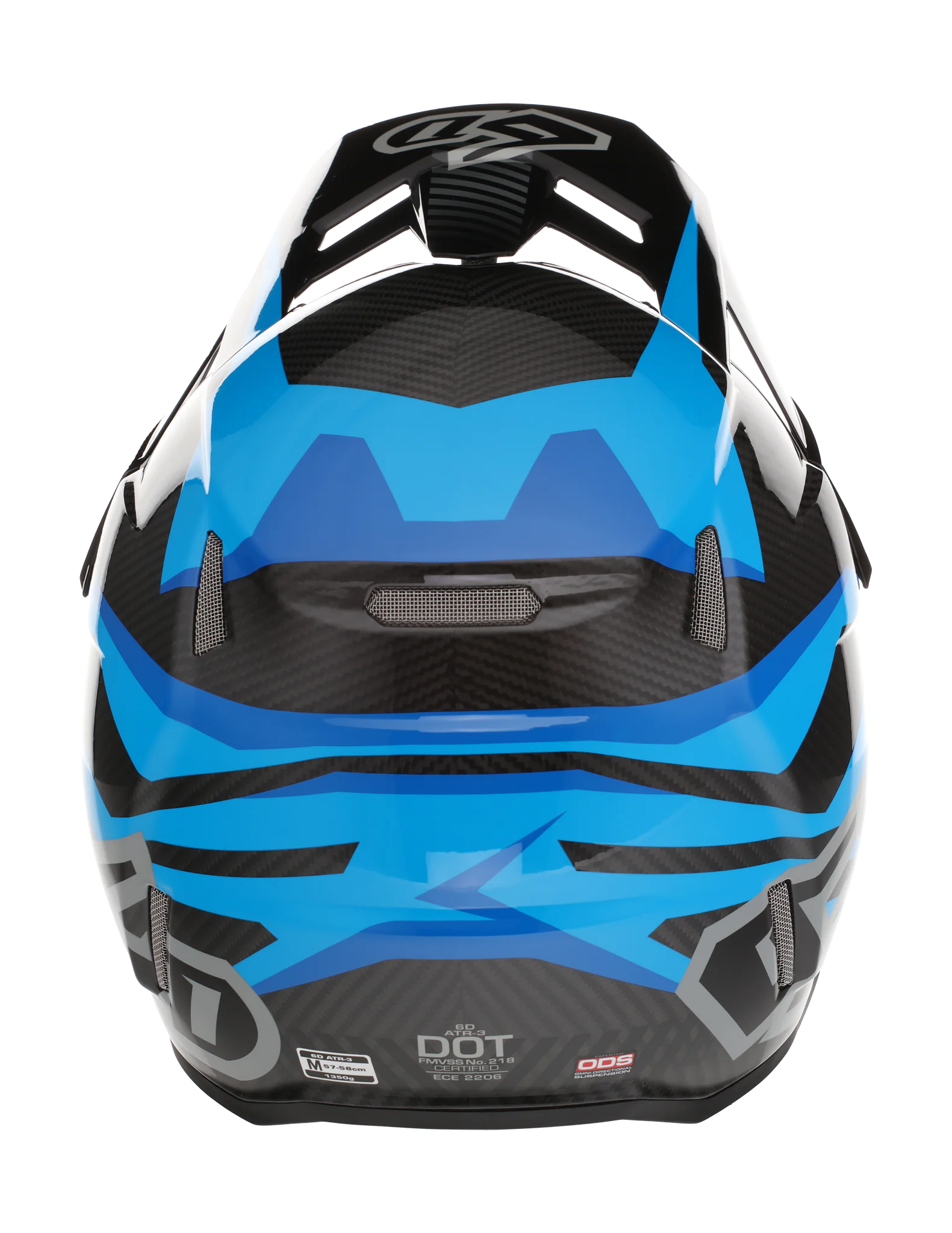 6D Crosshelm ATR-3 FIM Rival - Cyan