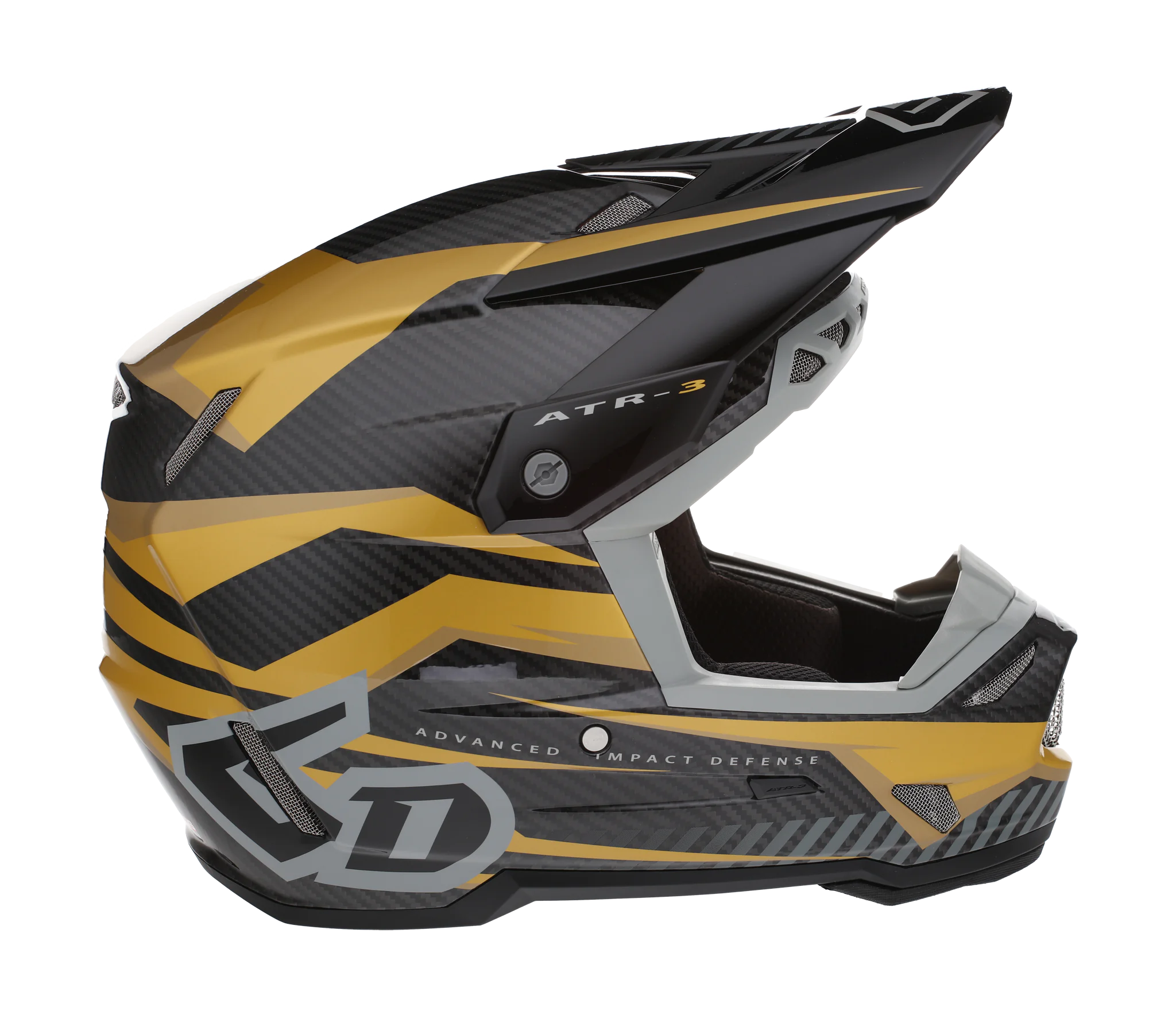 6D Crosshelm ATR-3 FIM Rival - Goud