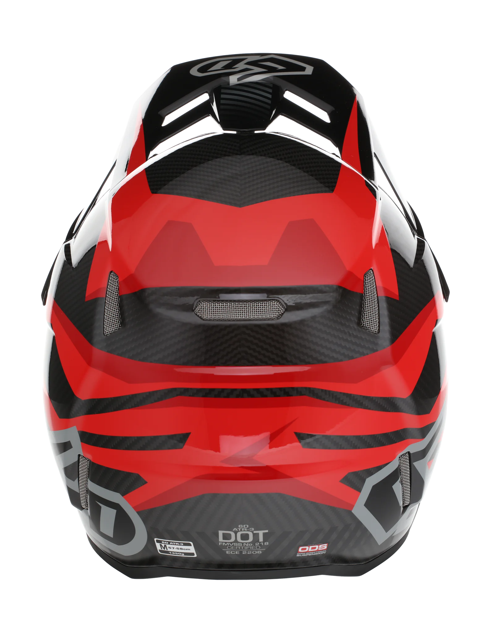 6D Crosshelm ATR-3 FIM Rival - Rood