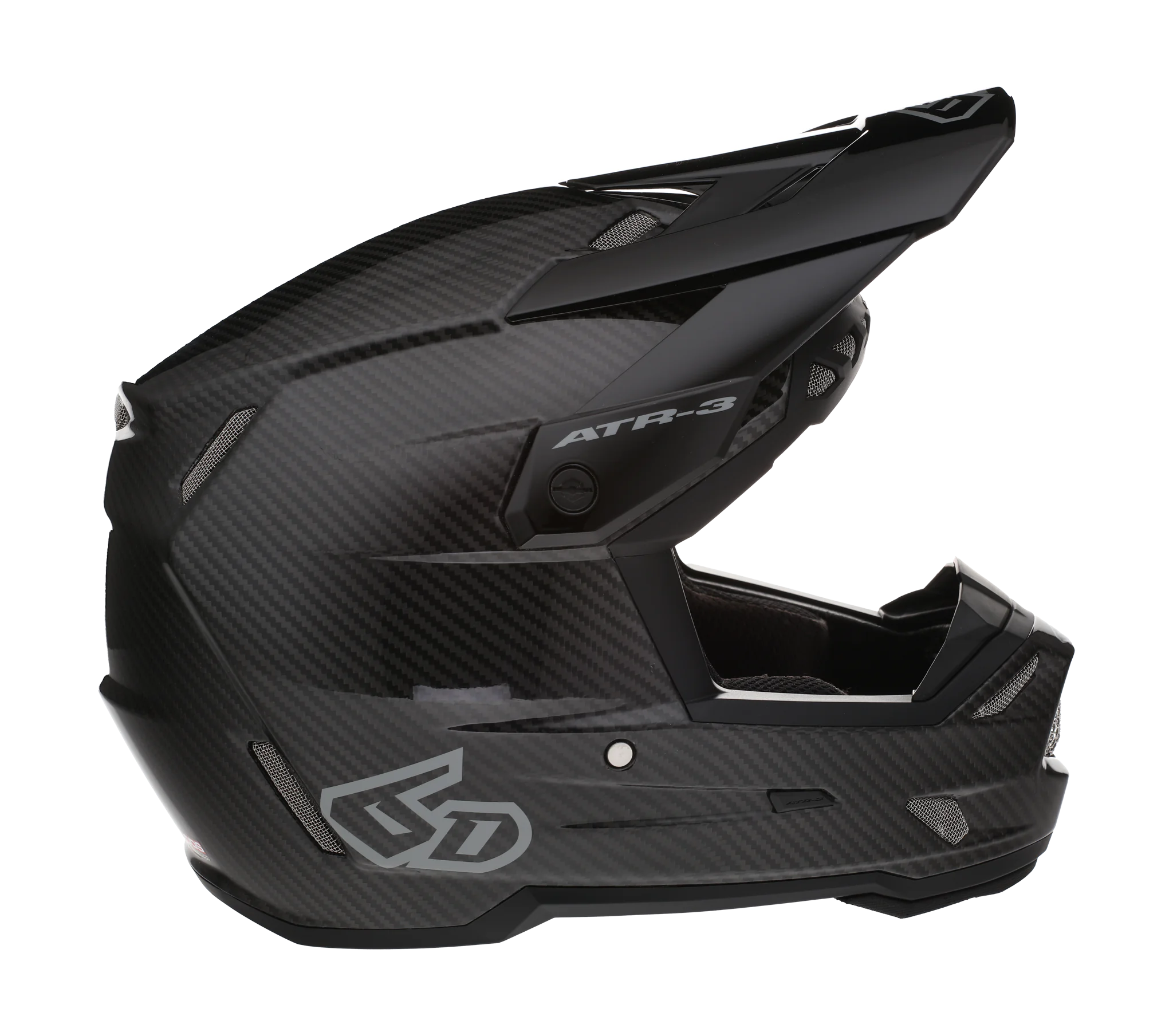 6D Crosshelm ATR-3 FIM Solid - Zwart