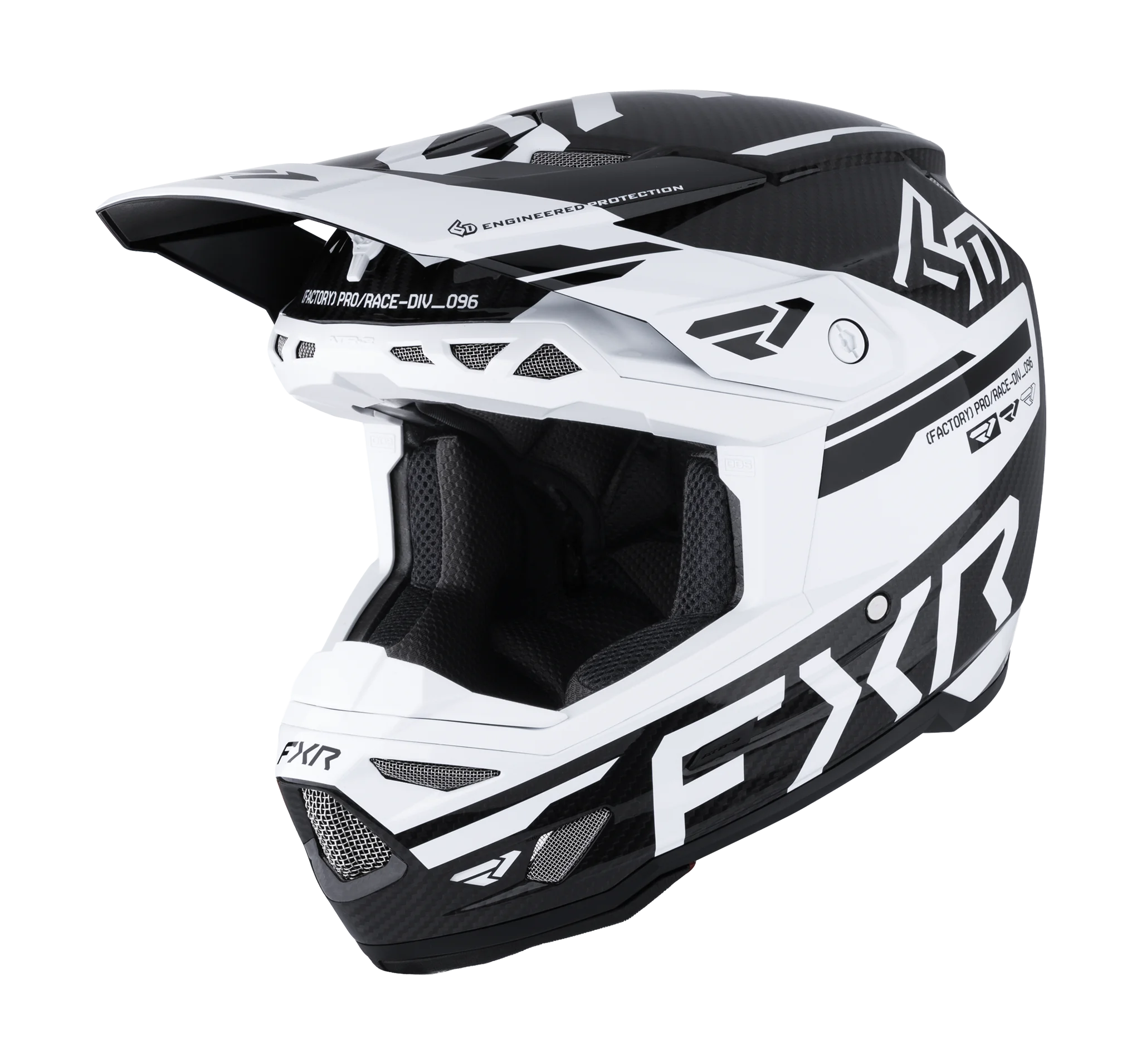 6D Crosshelm ATR-3 FXR - Wit / Zwart