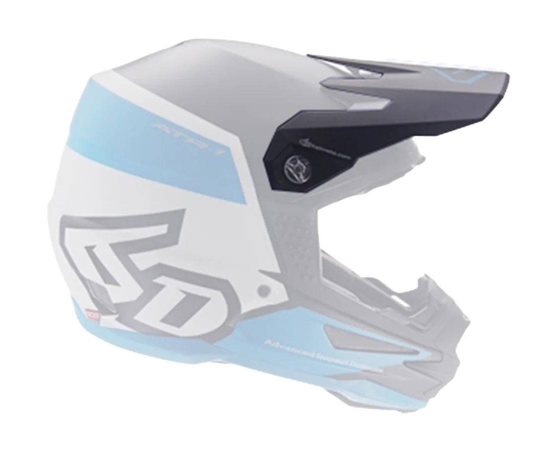 6D Helmklep ATR-1 Flight - Blauw / Wit / Zwart
