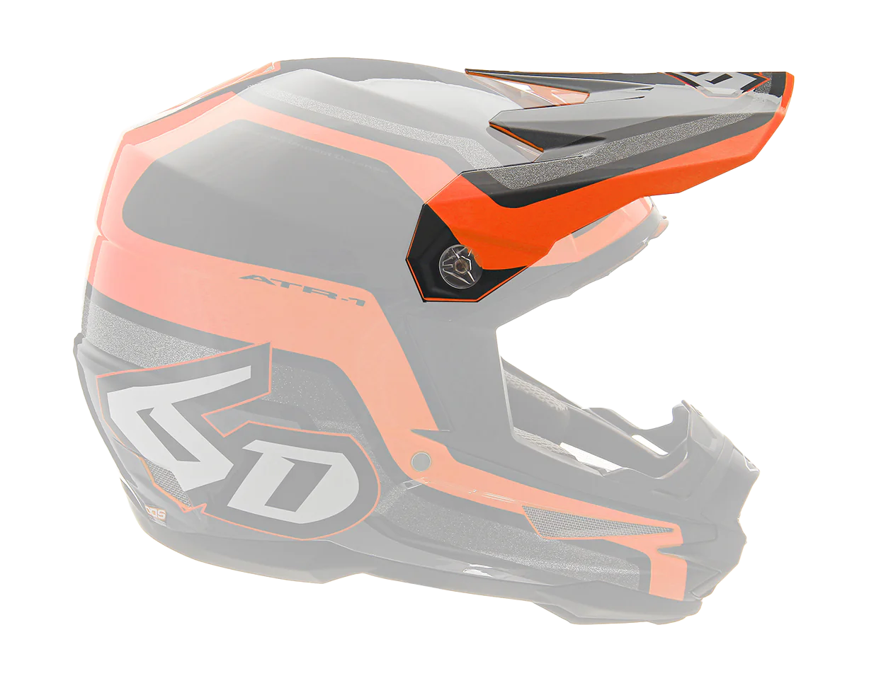 6D Helmklep ATR-1 Fuse - Oranje / Zwart