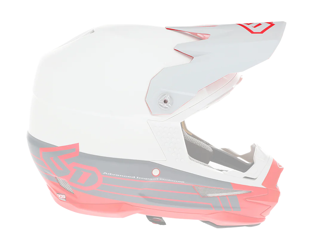 6D Helmklep ATR-1 Split - Rood