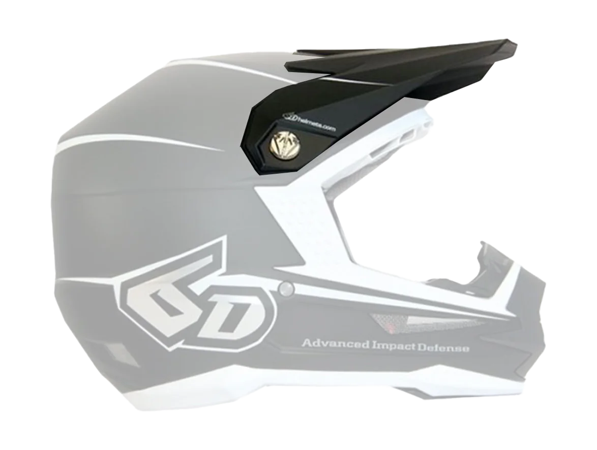 6D Helmklep ATR-1 Stealth Graphic - Zwart