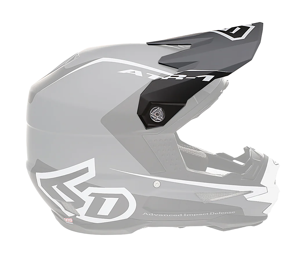 6D Helmklep ATR-1 Stealth - Wit