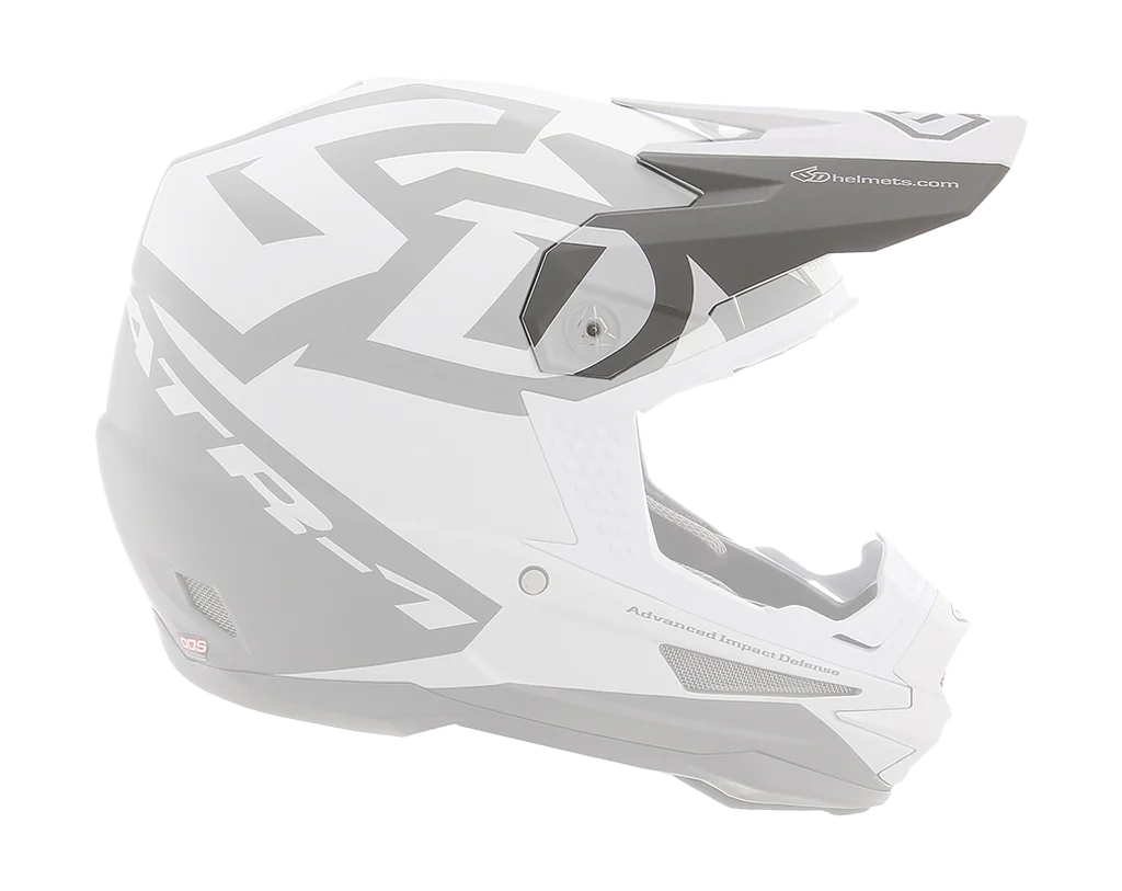 6D Helmklep ATR-1 Switch - Wit / Grijs