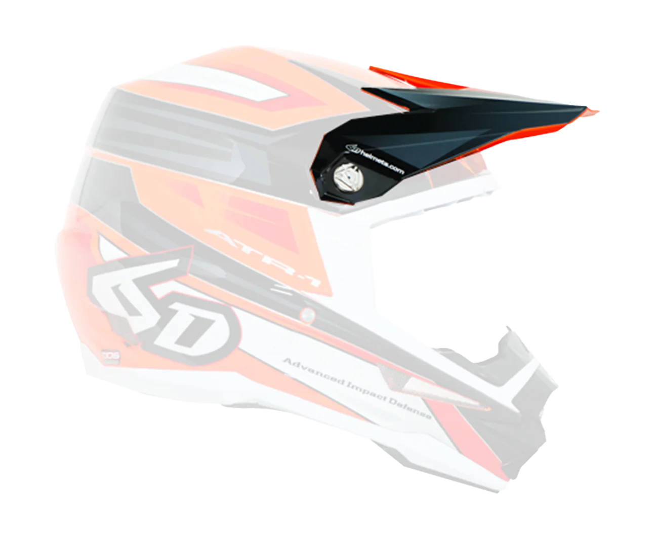 6D Helmklep ATR-1 V2 Pilot - Neon Oranje
