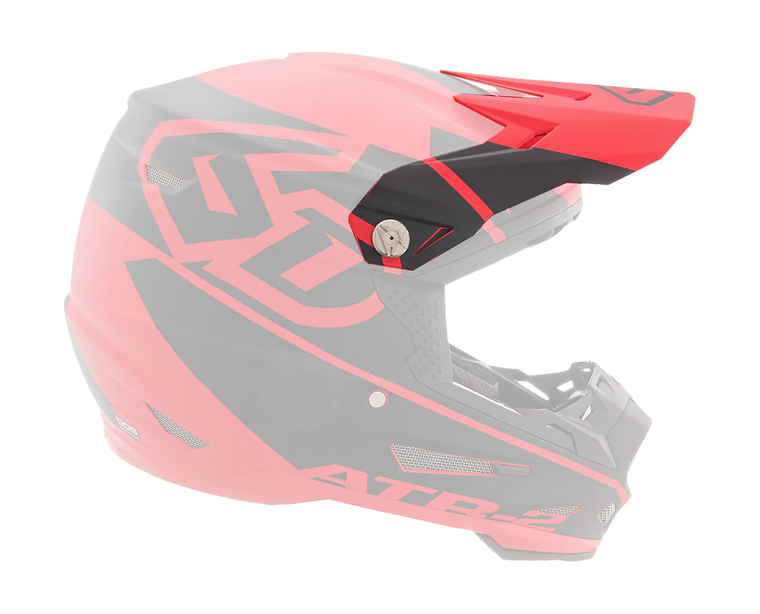 6D Helmklep ATR-2 Core - Rood / Zwart