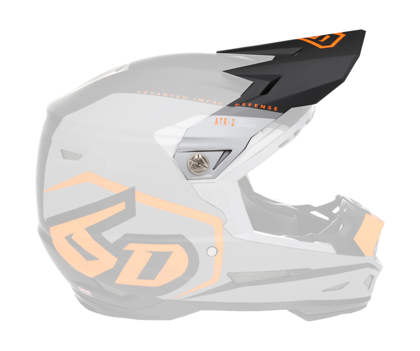 6D Helmklep ATR-2 Delta - Neon Oranje