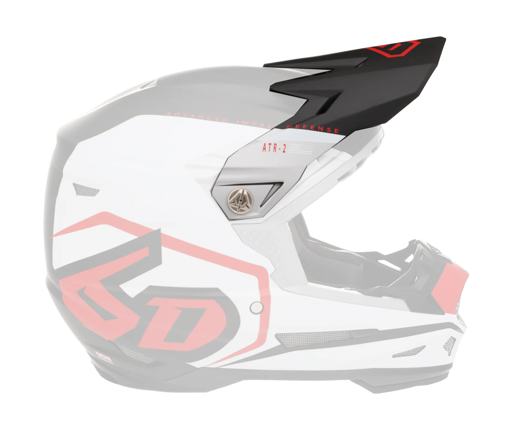 6D Helmklep ATR-2 Delta - Rood