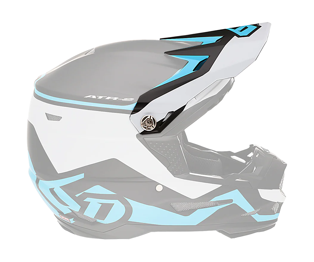 6D Helmklep ATR-2 Drive - Cyan