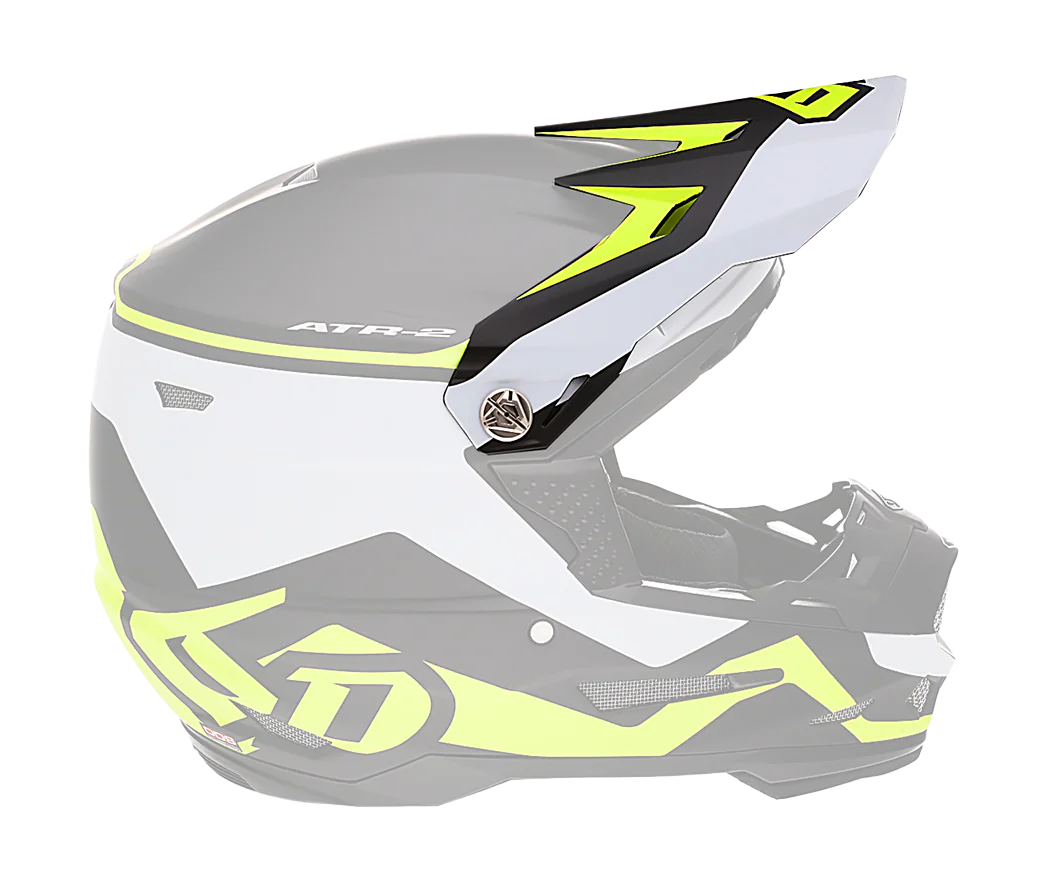 6D Helmklep ATR-2 Drive - Neon Geel