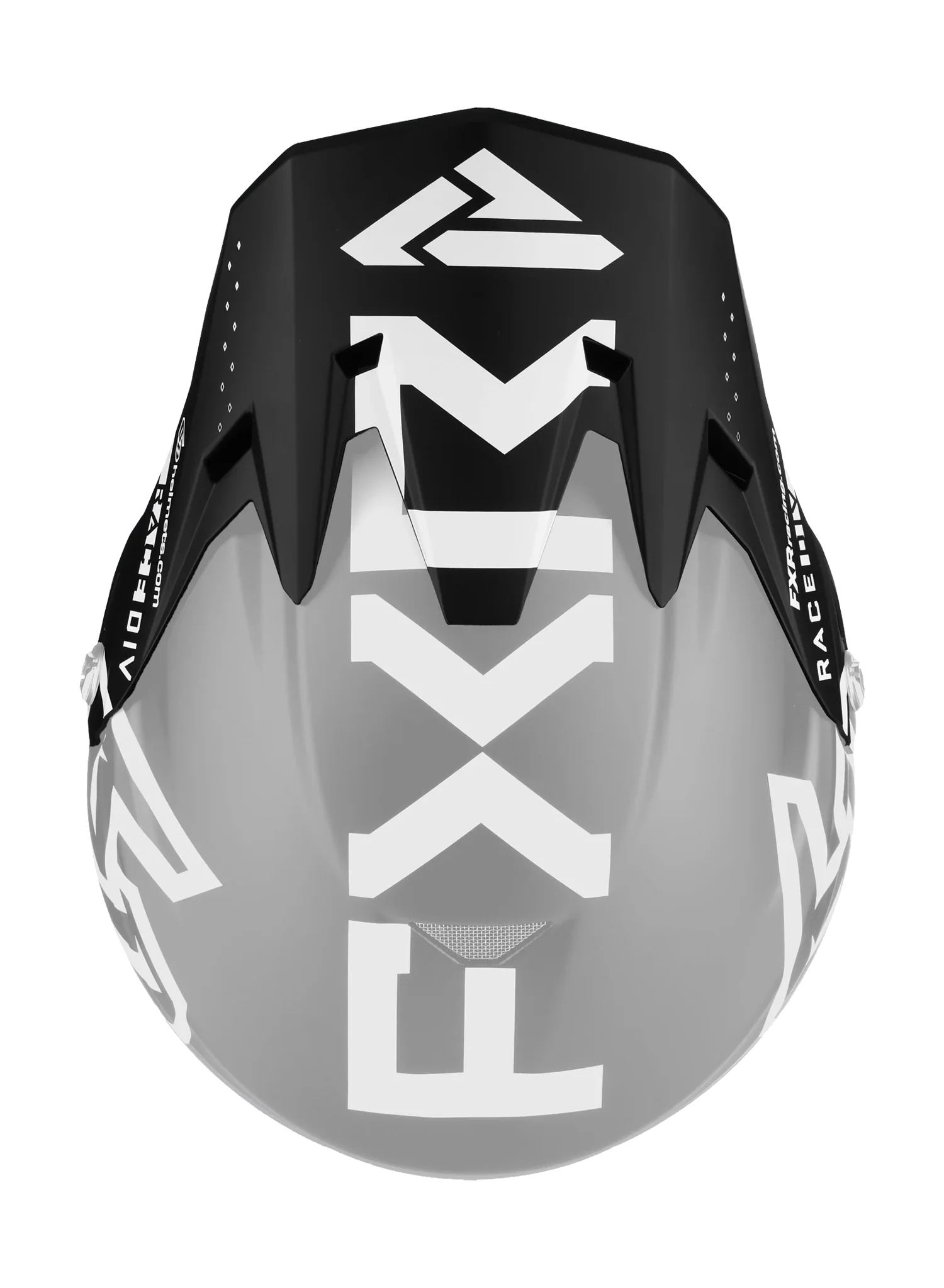 6D Helmklep ATR-2 FXR - Zwart / Wit