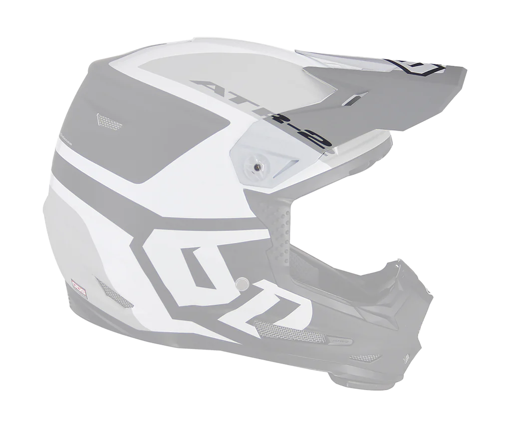 6D Helmklep ATR-2 Helo LE - Wit / Grijs / Zwart