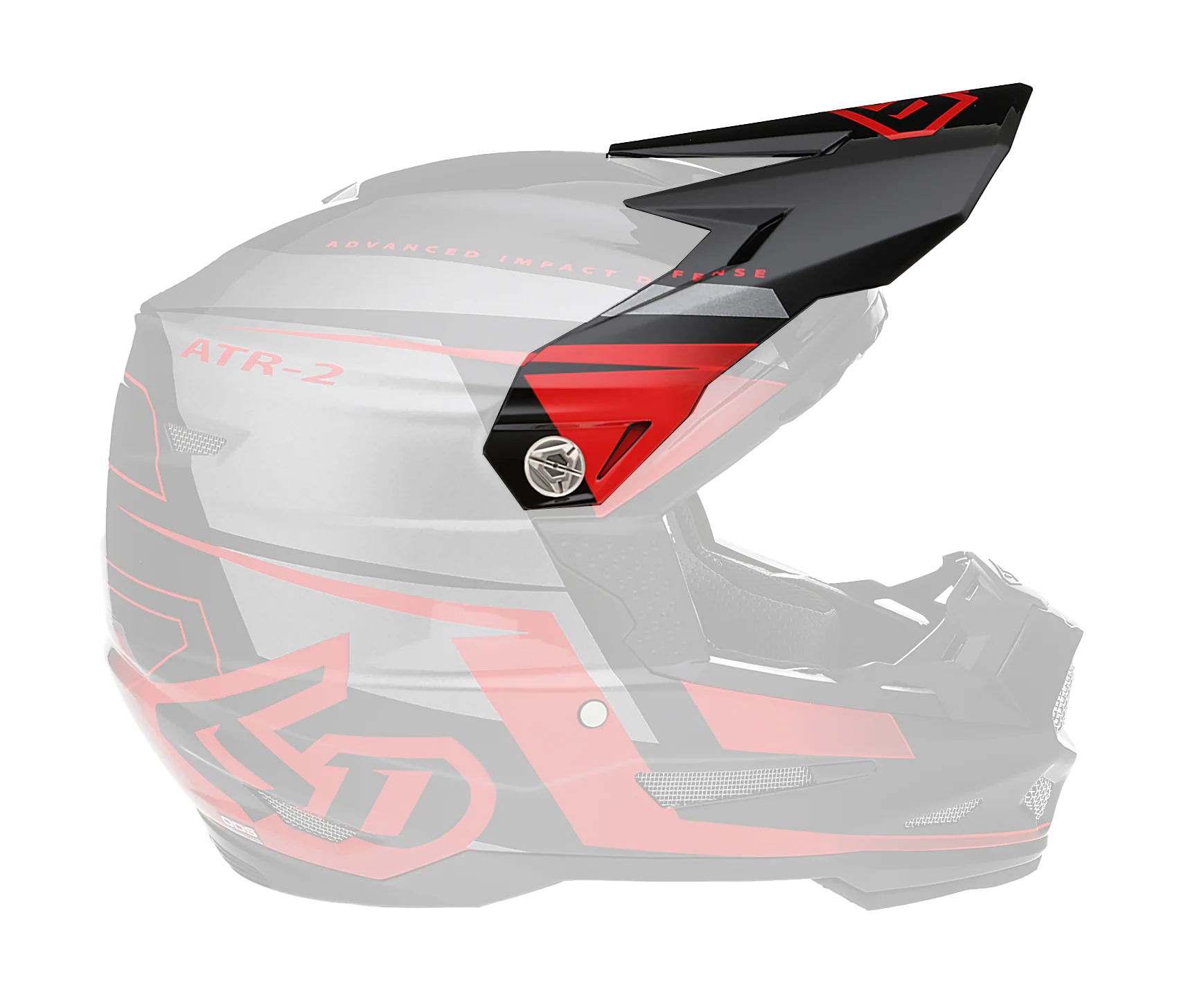 6D Helmklep ATR-2 Mach - Rood