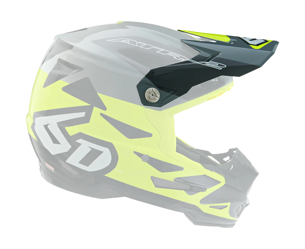 6D Helmklep ATR-2 Merge - Geel / Grijs / Zwart
