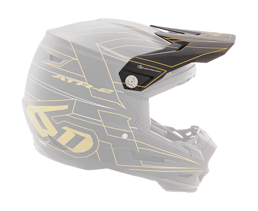 6D Helmklep ATR-2 Missile LE - Zwart / Goud