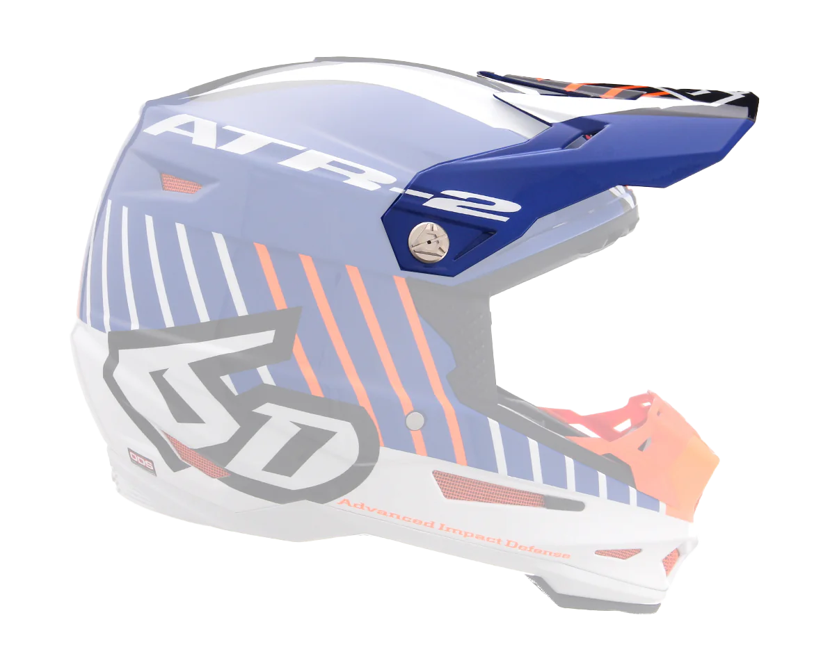 6D Helmklep ATR-2 Motion - Oranje / Blauw