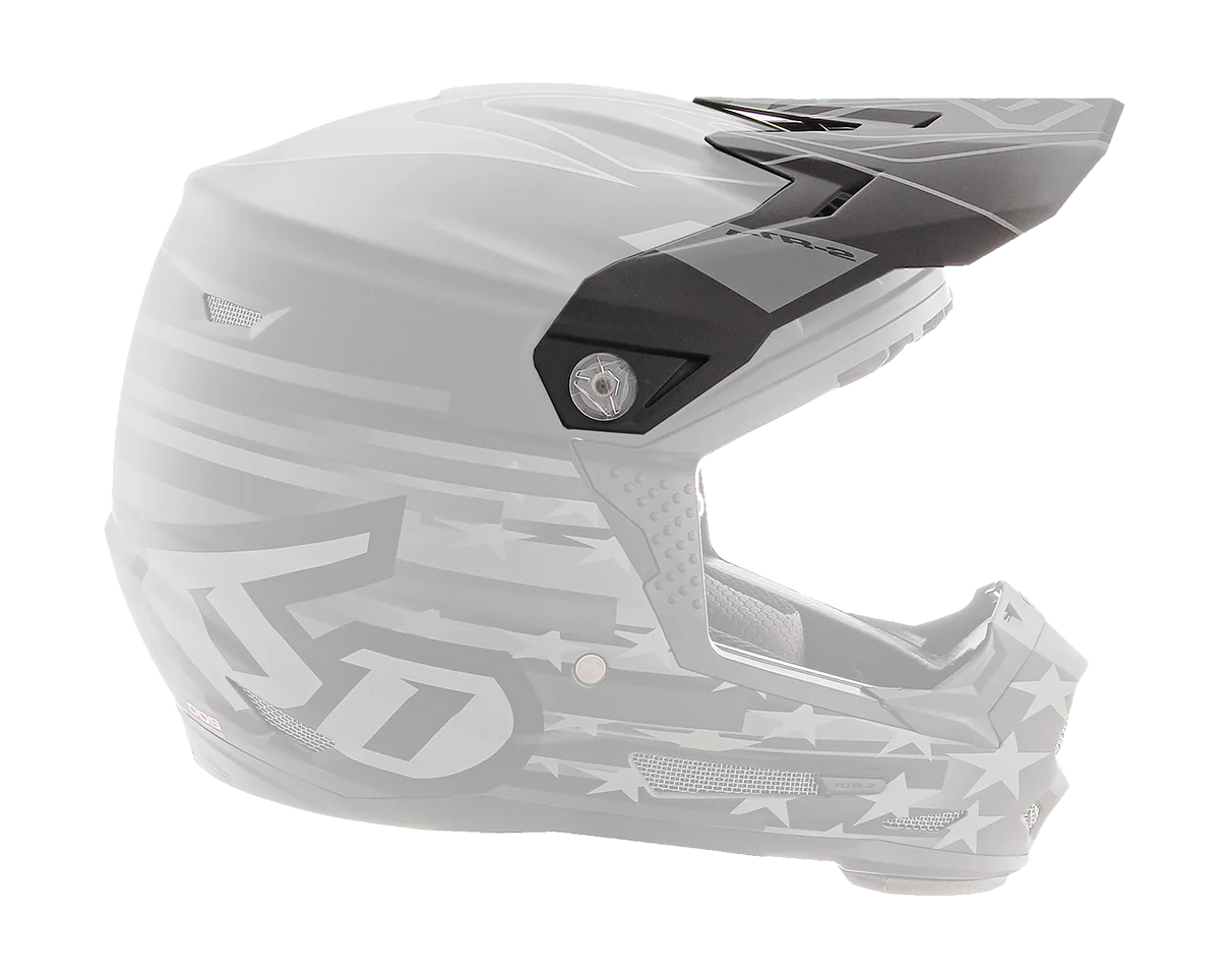 6D Helmklep ATR-2 Patriot LE - Zwart / Mat