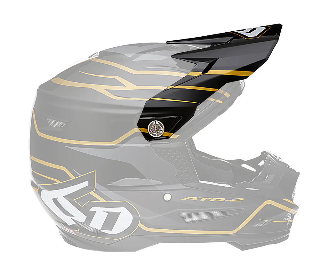 6D Helmklep ATR-2 Phase - Zwart / Goud
