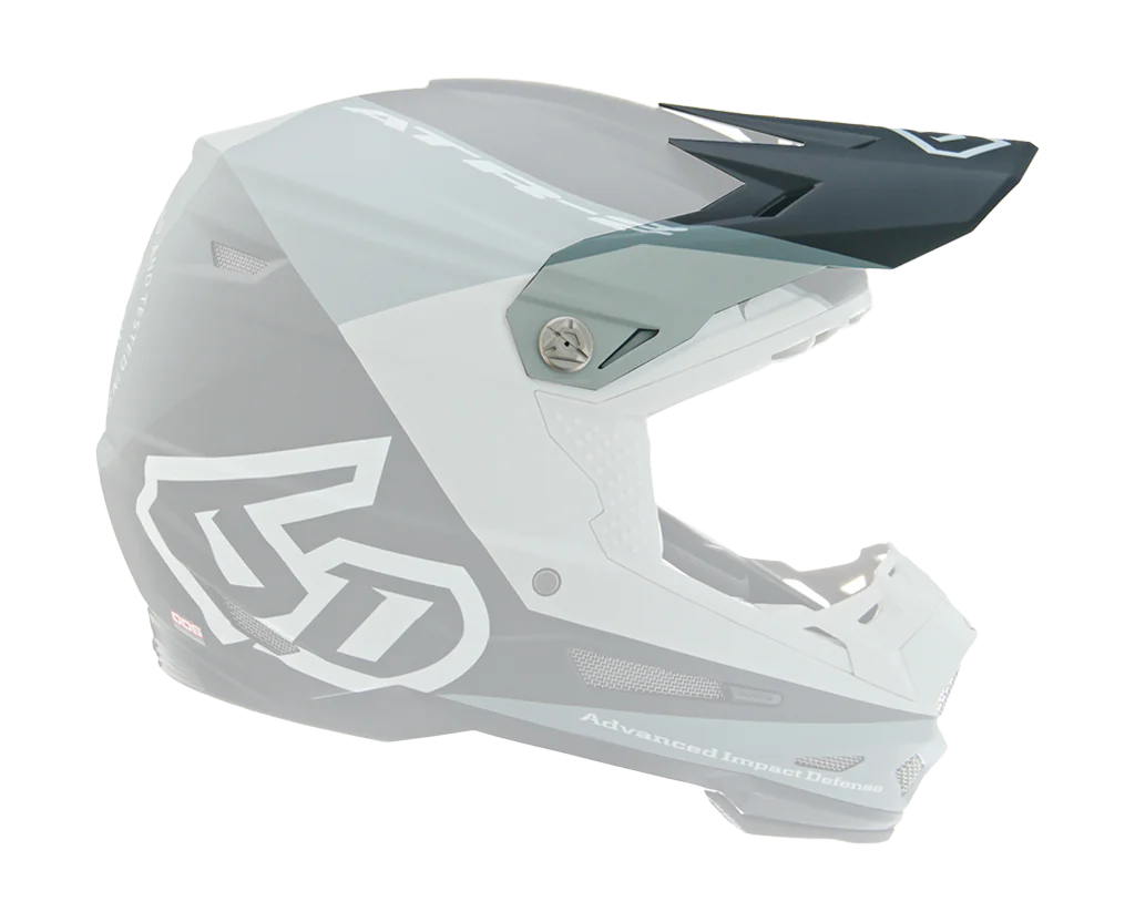 6D Helmklep ATR-2 Quadrant - Charcoal / Zwart / Grijs