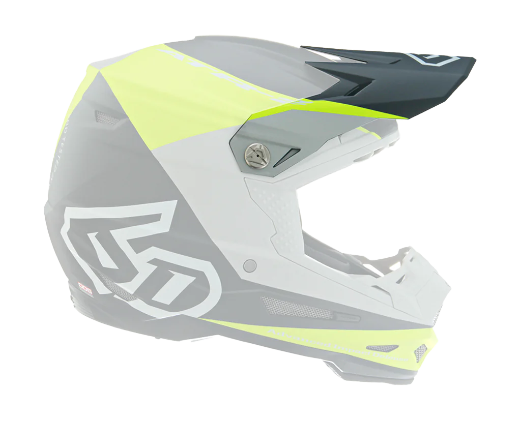 6D Helmklep ATR-2 Quadrant - Geel / Zwart / Grijs