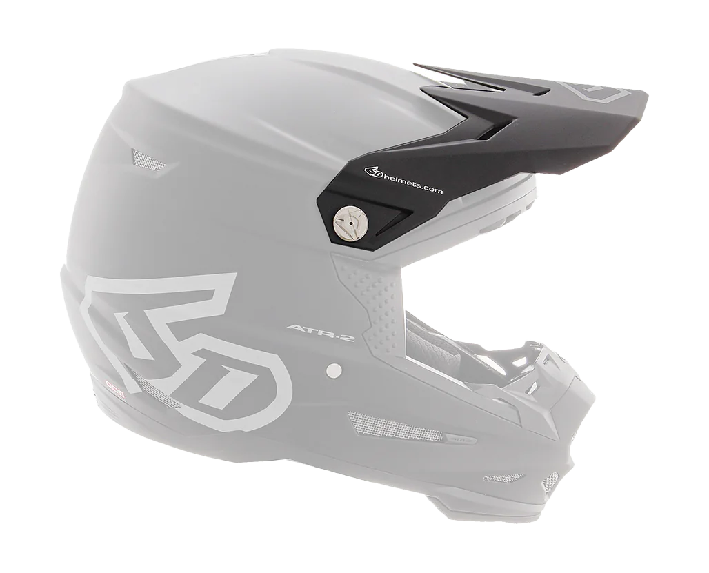 6D Helmklep ATR-2 Solid - Zwart / Mat
