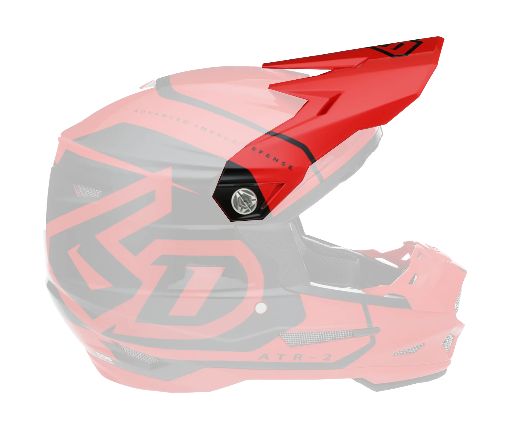 6D Helmklep ATR-2 Torque - Glans Rood