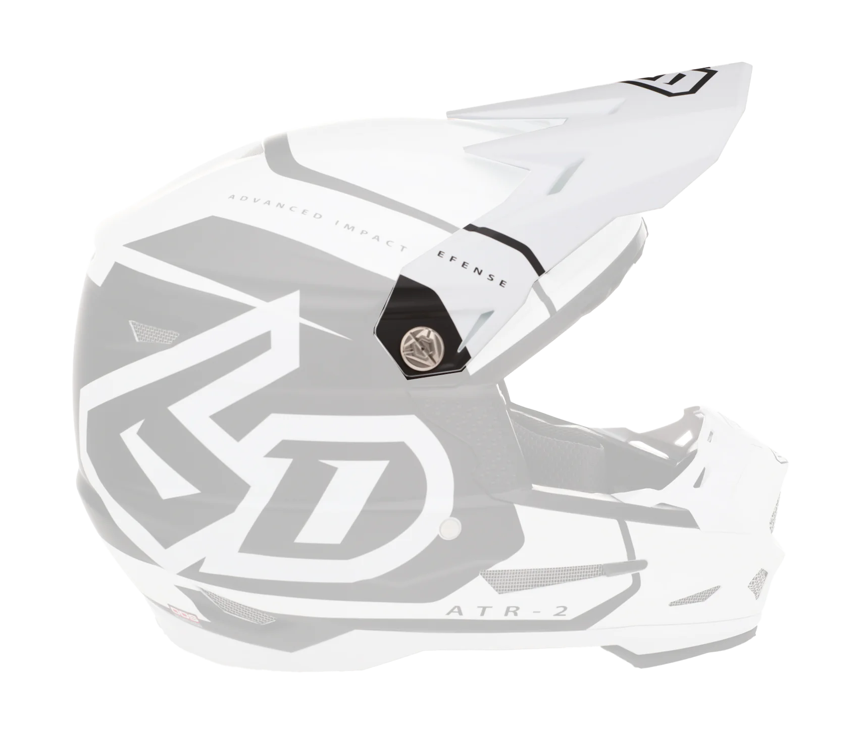 6D Helmklep ATR-2 Torque - Mat Wit