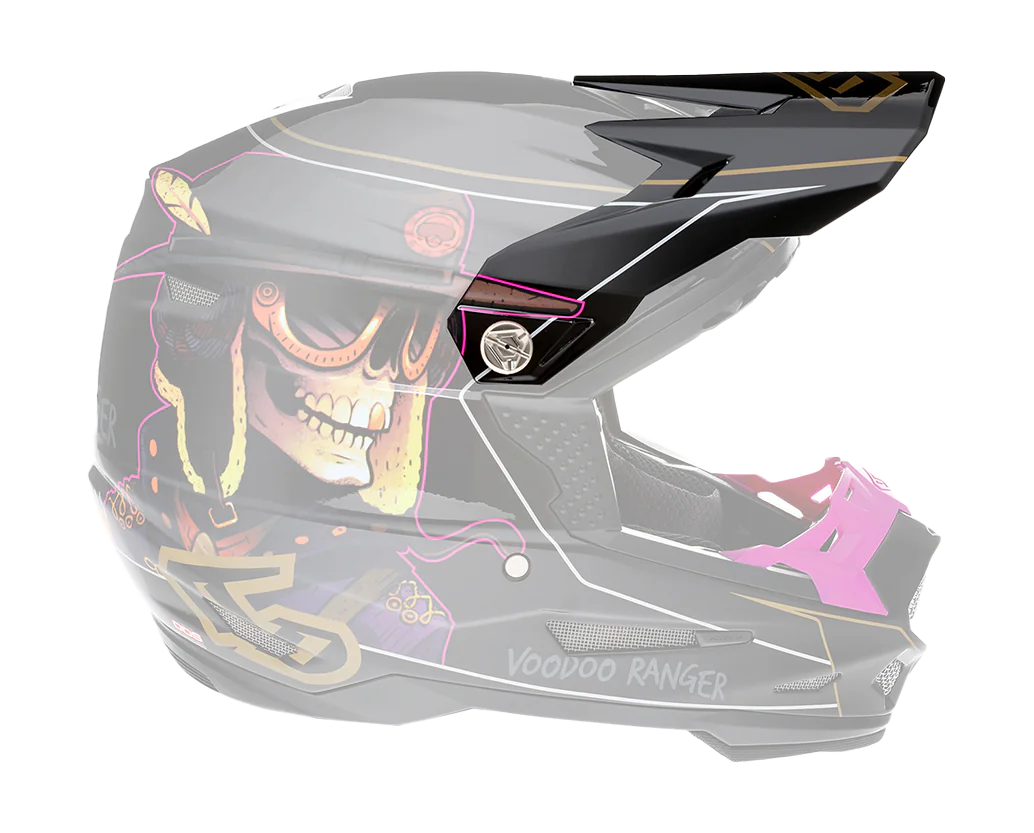 6D Helmklep ATR-2 Voodoo Ranger - Zwart