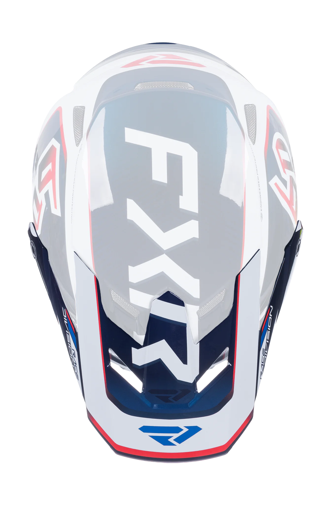 6D Helmklep ATR-3 FXR - Wit / Rood / Blauw