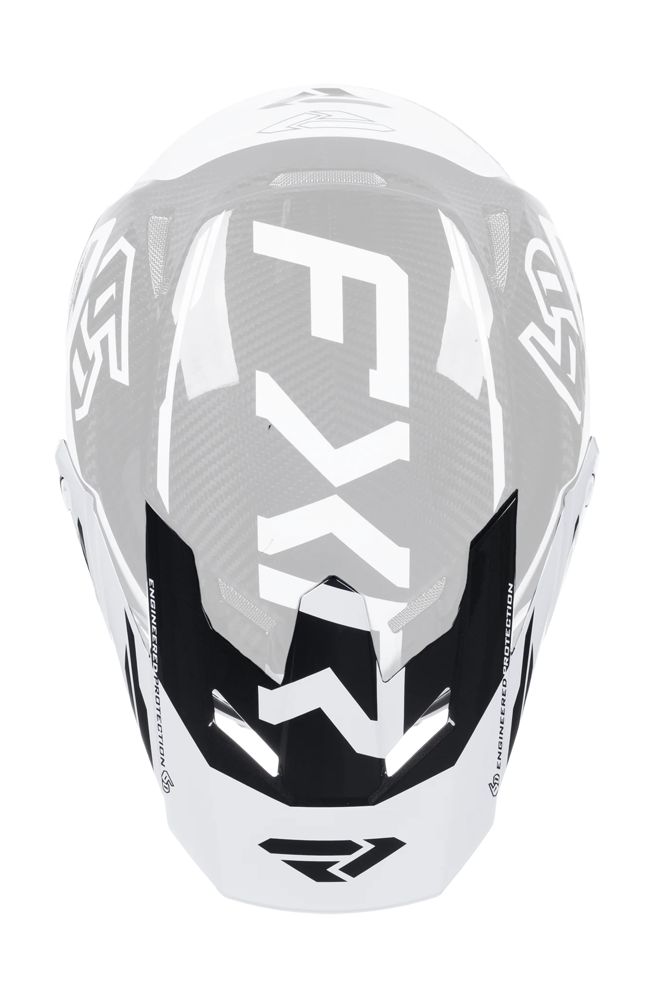 6D Helmklep ATR-3 FXR - Wit / Zwart