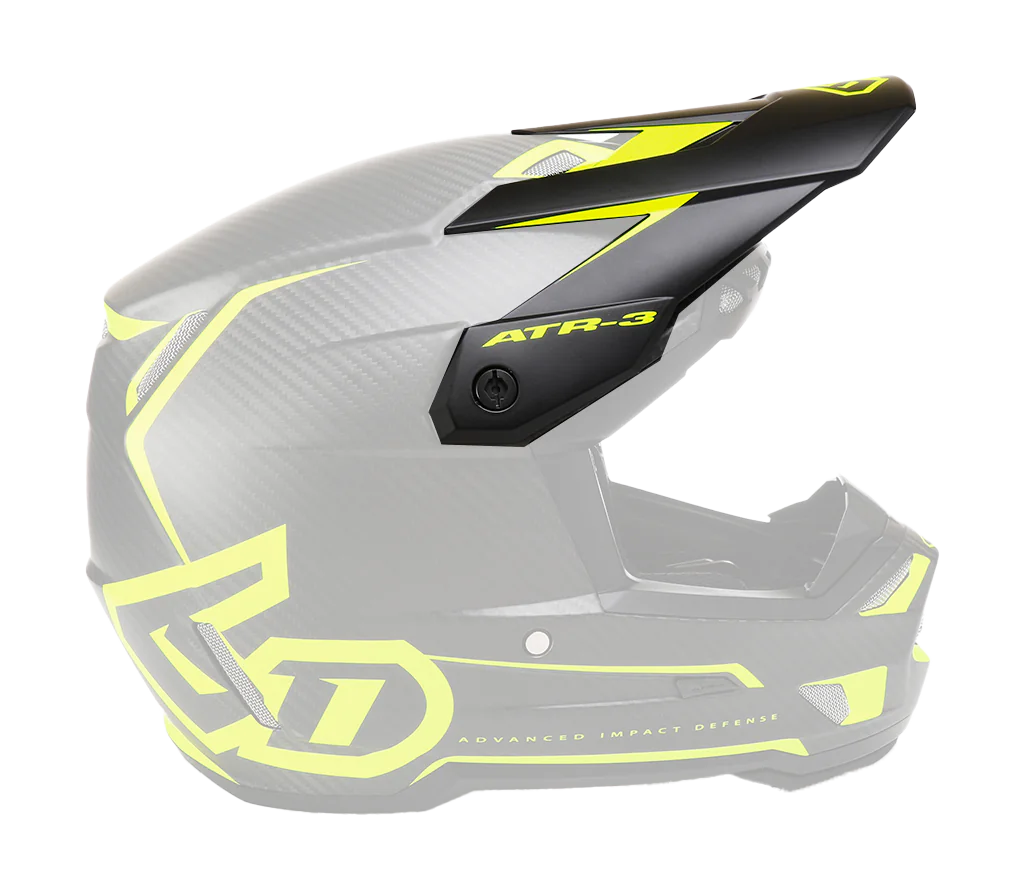 6D Helmklep ATR-3 Nova - Neon Geel