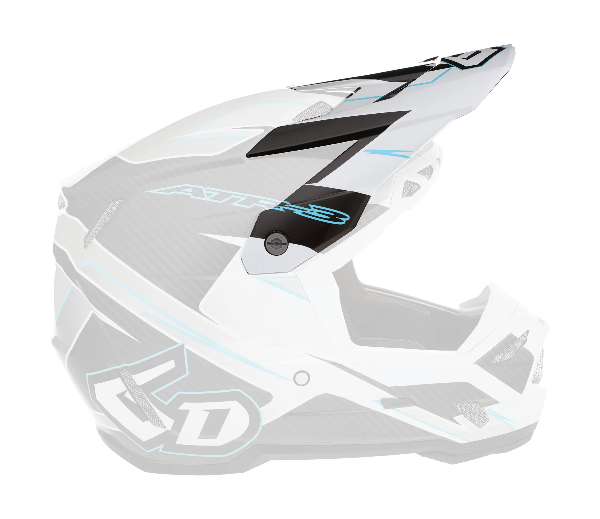6D Helmklep ATR-3 Reflex - Wit