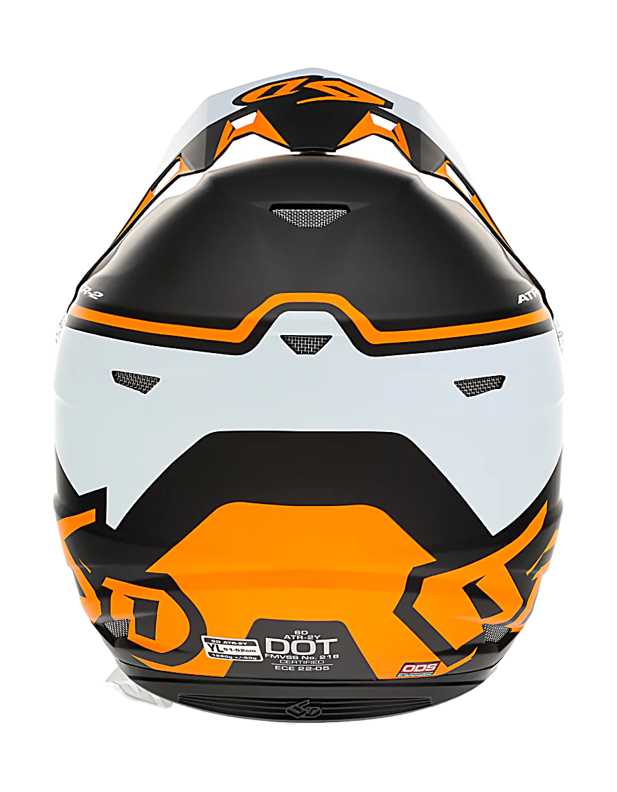 6D Kinder Crosshelm ATR-2Y Drive - Neon Oranje