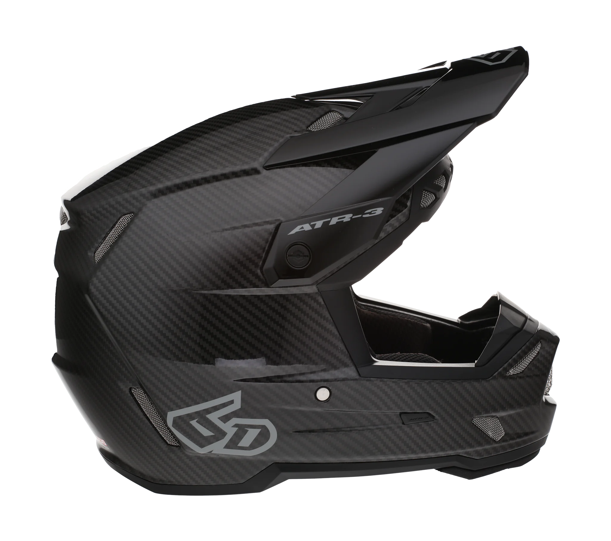6D Kinder Crosshelm ATR-3Y FIM Solid - Zwart