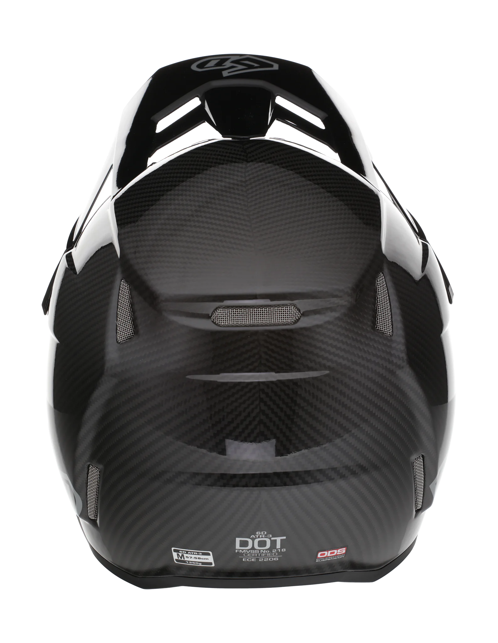 6D Kinder Crosshelm ATR-3Y FIM Solid - Zwart